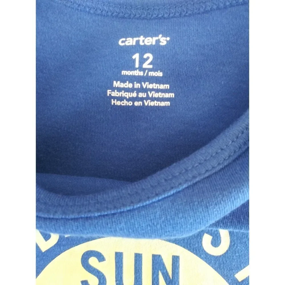 NWT Carter's Baby One Piece‎ Daddy's Sun Shine12 Months